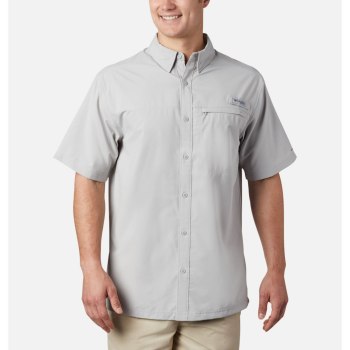 Columbia Muške Košulje - PFG Grander Marlin Woven Short Sleeve Sive | BAQT-05214